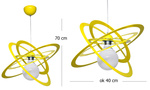 Lampa wisząca do pokoju dziecka żółta Sferis