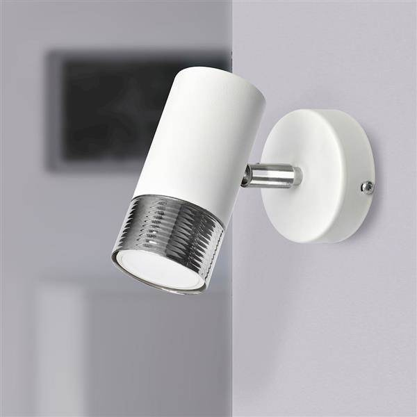 Nowoczesny kinkiet DANI WHITE/CHROME 1xGU10 MLP6225
