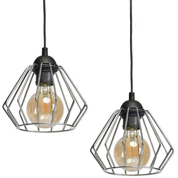 INDUSTRIALNA lampa wisząca NORMAN BLACK 3xE27 MLP6264