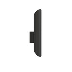Kinkiet 2 punktowy EYE WALL CUT do biura GU10 10W wys. 33cm | czarny