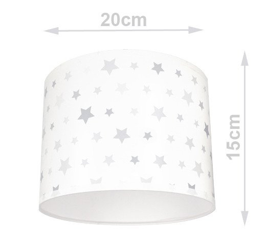 Lampa sufitowa do dziecięcego pokoju 3-punktowa Gwiazdki szare Led 