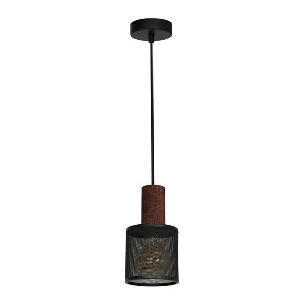Industrialna lampa Wisząca ARES BLACK 1xE27 MLP3724