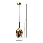 Lampa wisząca LUGANO, złota, 1x40W E14, ML8815
