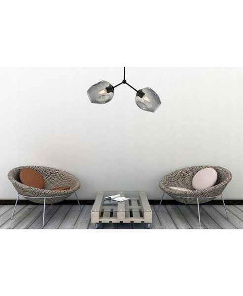 Nowoczesna lampa sufitowa w stylu Loft  szklane klosze 