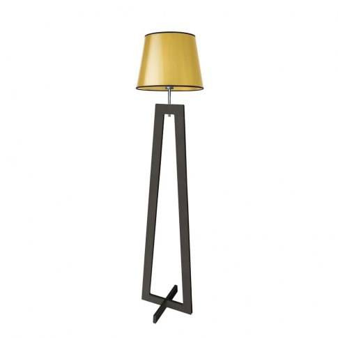 Lampa stojąca z drewna KOS MIRROR