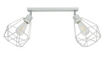 Lampa sufitowa do pokoju dziecka szara druciak nowoczesny w stylu loft Carmen 2xE27