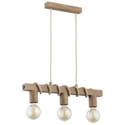 Lampa wisząca ALFA KALIPSO RUSTIKAL DREWNIANA 3xE27 60cm | 62254