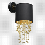 Nowoczesny kinkiet ALMERIA BLACK/GOLD 1xE27 MLP6438