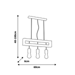 Lampa wisząca FANO 3xE27