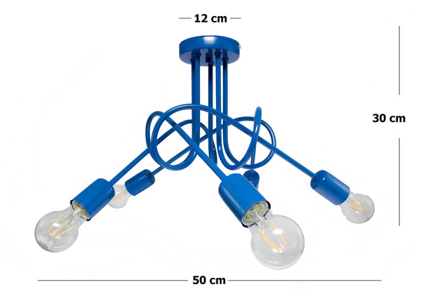  Lampa dziecięca granatowa Mondo 5 Loft