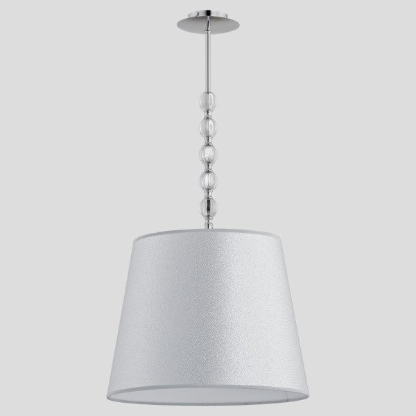 Lampa sufitowa żyrandol z abażurami EMMANUELLE chrom śr. 39cm