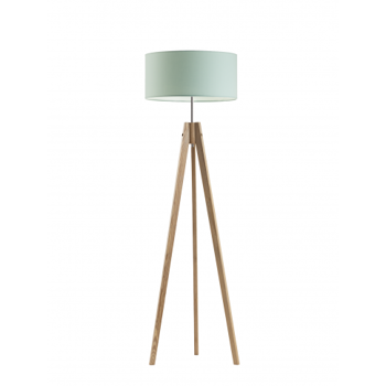 Lampa podłogowa do pokoju dziecka Magiczny Cylinder miętowy abażur 1XE27