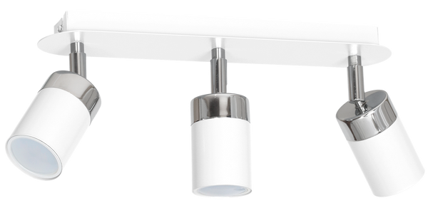 Lampa sufitowa nowoczesna reflektorek spot JOKER III biały szer. 45cm