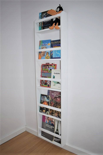 Regał do pokoju dziecka drewniany półka modułowa biała   