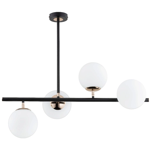 Lampa sufitowa ALFA LURO CZARNA 4xE14 39cm | 63092
