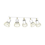 Lampa sufitowa DANTE, MLP7253, biały/złoty, 5x8W LED GU10