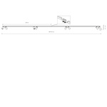 Lampa punktowa listwa natynkowa MONO VIII dł. 2x 200cm GU10 | mosiądz
