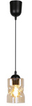Lampa wisząca szklana czarna/bursztynowa Felis 31-00156