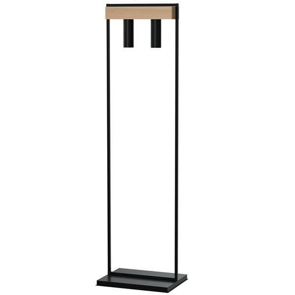 Nowoczesna lampa stojąca WEST BLACK 2xGU10 MLP5516