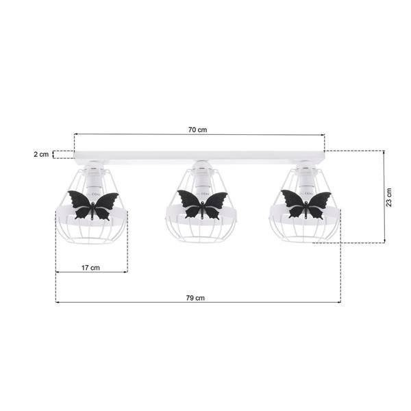 Lampa sufitowa KAGO WHITE 3xE27 MLP4924