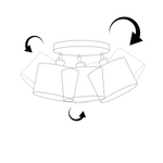 Lampa do pokoju chłopca niebieskie abażury Bajkowy Cylinderek 