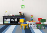 Lampa dziecięca niebieska pastel jasny Globus  