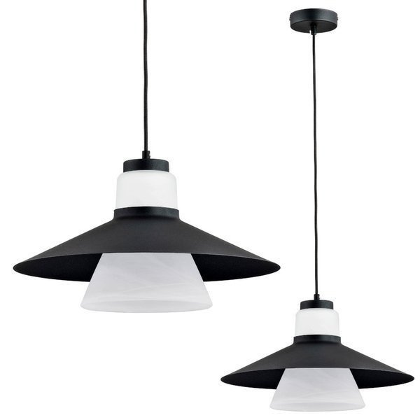Nowoczesny lampa sufitowa MARVEL I czarny śr. 40cm