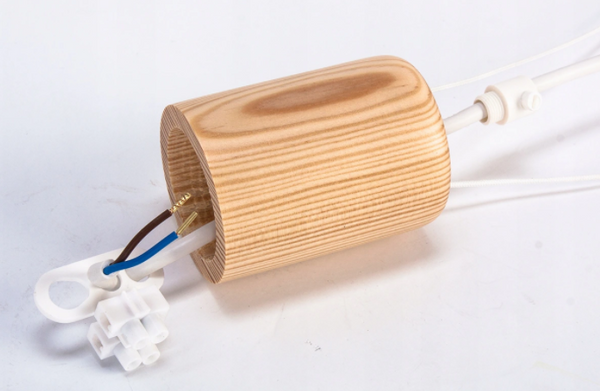 Lampa sufitowa do pokoju dziewczynki samolot drewniany mały różowo-biały 1xE27 Led 