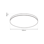 Plafon SLIMI, czarny/biały, 24W LED, barwa neutralna 4000K, ML9089