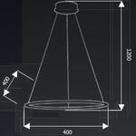 Lampa wisząca ORION WHITE LED