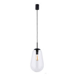 Nowoczesna lampa wisząca PEAR BLACK M do biura i salonu | czarny