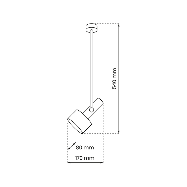 Lampa sufitowa LINTERNA, MLP8675, czarna, 1x11W GX53