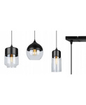 Nowoczesna Lampa Wisząca z Asymetrycznymi Szklanymi Kloszami
