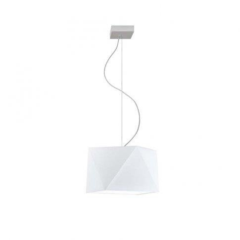 Lampa wisząca do pokoju dziecięcego szary abażur Świetlisty Diamencik