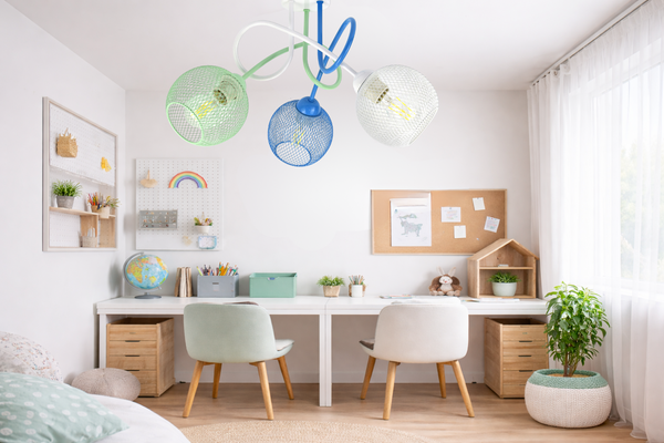 Lampa sufitowa do pokoju dziecka nowoczesna Zaczarowany Koszyczek 3xE27 Led