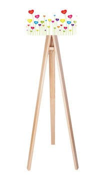 Lampa podłogowa dla dziewczynki Serca