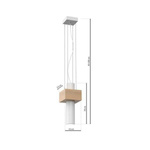 Nowoczesna lampa wisząca WEST WHITE 1xGU10 MLP5500