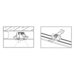 Lampa 1 punktowa podtynkowa MONO SURFACE LONG S 10W GU10 | czarny złoty