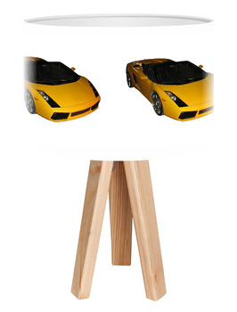 Lampa stołowa do pokoju chłopca Autka