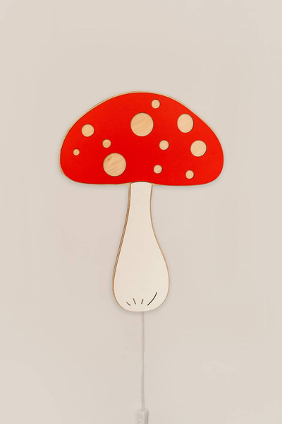 Lampka nocna do pokoju dziecięcego Muchomor
