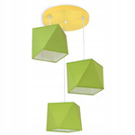 Lampa wisząca do pokoju dziecięcego kolorowa Świetlisty Diamencik 3xE27 Led 