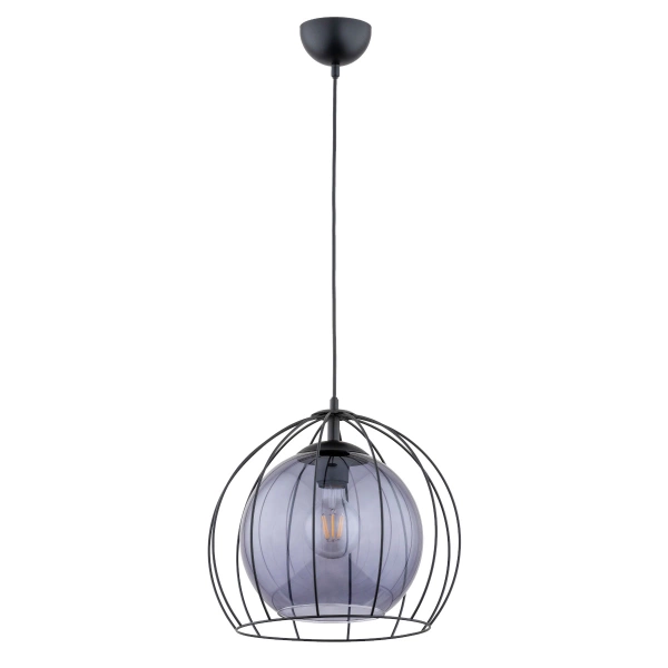 Lampa wisząca ALFA AVANGO CZARNA 1xE27 34cm | 61172