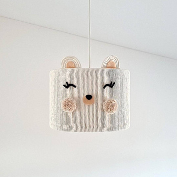 Lampa wisząca dla dzieci w stylu Boho Miś