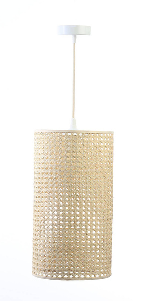 Lampa w stylu Boho Rotang z naturalnego ratanu- średnica 25 cm 