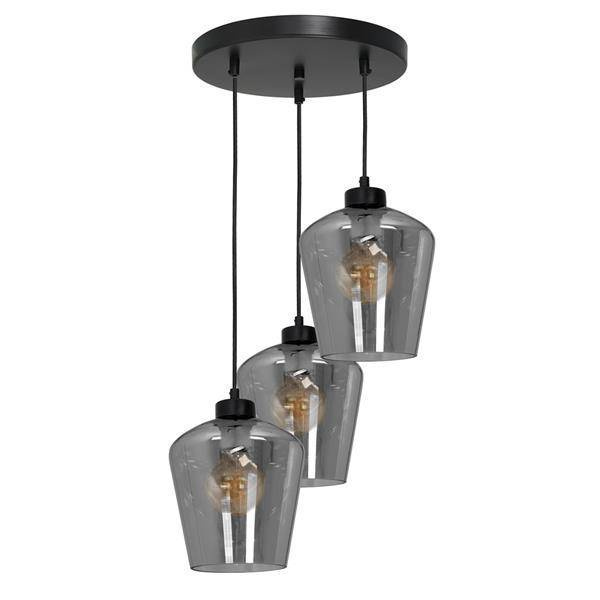 Nowoczesna lampa wisząca koło SANTIAGO SMOKED MLP6612