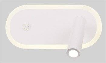 Kinkiet LED lampka do czytania biały regulowany Miracle Candellux 22-76014