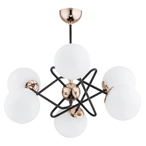 Lampa sufitowa ALFA VIRGINIA ZŁOTA 6xE14 65cm | 63104