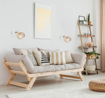 Lampa ścienna kinkiet 1X40W E14 biały/złoty OSLO 91-61799