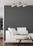 Lampa mosiądz ścienna/sufitowa listwa 3xGU10 Colly 93-01733
