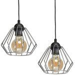 INDUSTRIALNA lampa wisząca NORMAN BLACK 3xE27 MLP6264